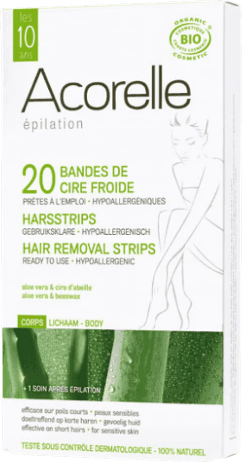 Bandes de Cire Froide Corps X20 BIO
